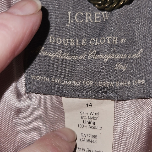 *J. Crew Double Italian Wool Cloth Day Coat - Picture 6 of 9